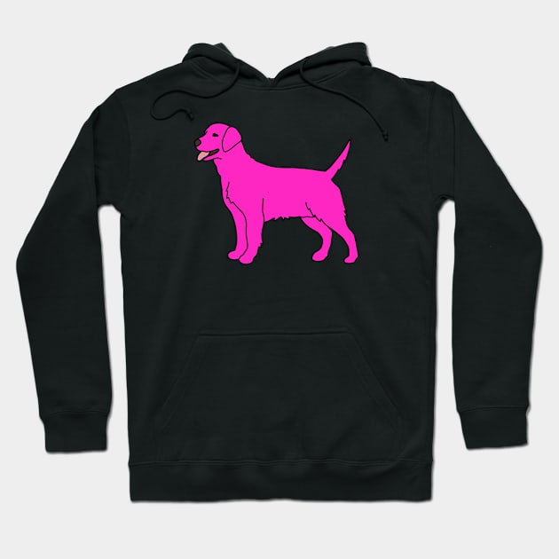 Pink Labrador Hoodie by Kelly Louise Art